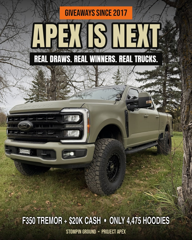Load image into Gallery viewer, Project Apex F350 Tremor plus $20K cash, only 4,475 hoodies
