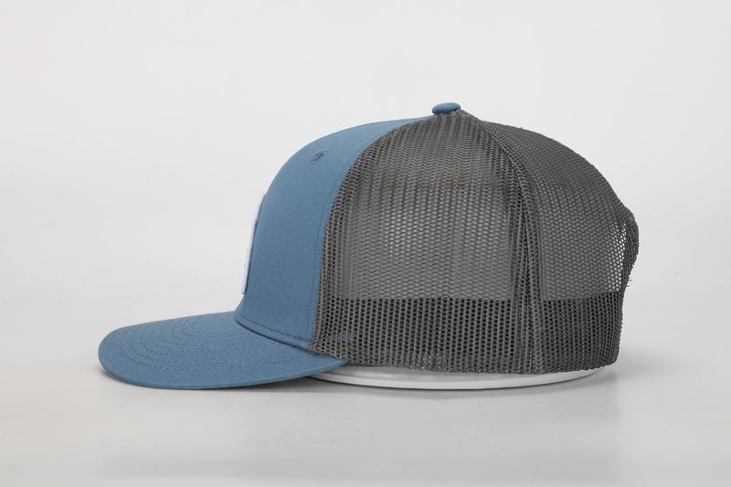 Load image into Gallery viewer, SG Adventures Trucker Snap - Blue/Grey Edition
